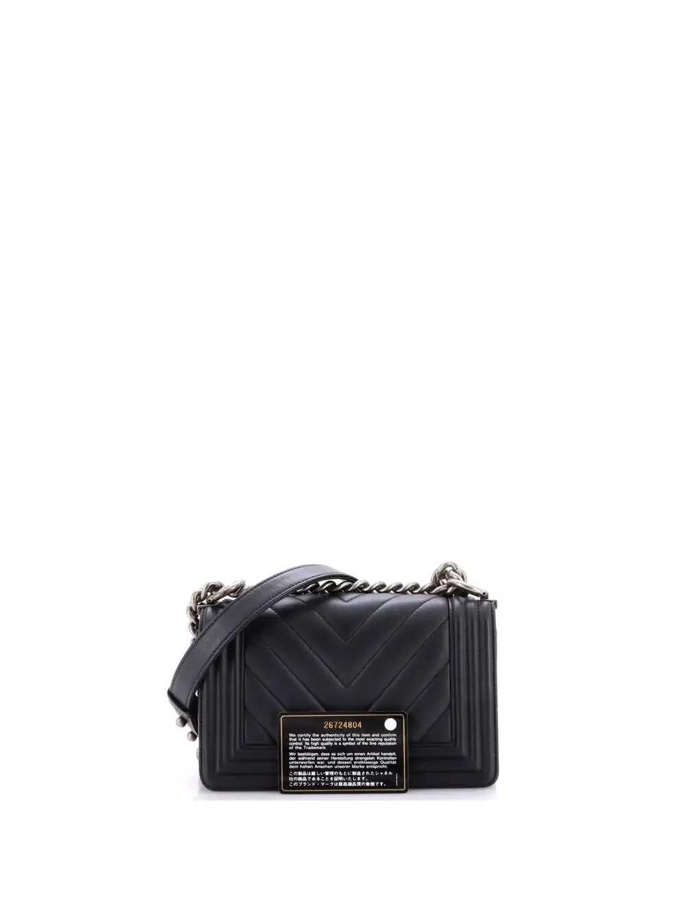 Chanel Boy Flap Bag Chevron Calfskin #269876C45B